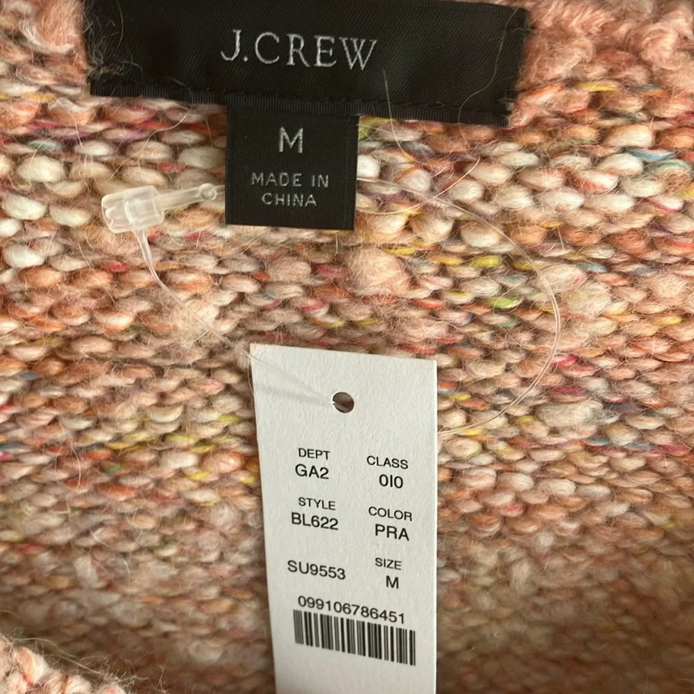 J. Crew Orange V-Neck Sweater Soft Knit